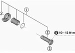 SHIMANO B-Achse Einheit f.RD-M8250 Ersatzteil - f&uuml;r Shimano RD-M8250 Schaltwe....