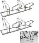Fahrradst&auml;nder f&uuml;r 8 Fahrr&auml;der h&ouml;henversetzt 280 x 45 cm Stahl...
