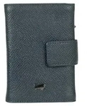 Minigeldb&ouml;rse ROBIN RFID Slim Wallet M&uuml;nzfach blau Herren - Leder - Blau