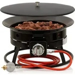 BBQ-Toro Gas Feuerstelle mit Lavasteinen | &Oslash; 48 cm - 12 kW | Gasfeuerstelle