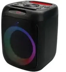 PEAQ Party Speaker Box in schwarz mit Bluetooth und Aux Kabel - Schwarz