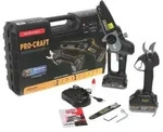 Procraft PS210SET Akku Garten Werkzeug Set CCS20 Mini Kettens&auml;ge + CP20 Gartenschere