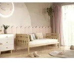 Kinderbett Tosia mit Matratze Natur lackiert 80/180 | Jugendbett