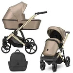 Kinderwagen Kunert Arizo Premium 2in1 - goldene Rahmenfarbe - Farbe: Cappuccino...
