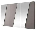 MIRJAN24 Kleiderschrank Zen 300 3L, Kleiderschrank, Garderobe mit Spiegel...