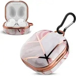 Cadorabo H&uuml;lle f&uuml;r Samsung Galaxy Buds PRO/LIVE/Buds 2 Design Rosa Marmor Tragbare