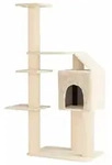vidaXL Katzennbaum mit Sisal-Kratzs&auml;ulen Creme 183 cm - Creme