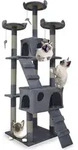 Bituxx Katzenkratzbaum XL Lichtgrau MS-16652