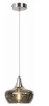 LED Pendelleuchte LEA, Metall, Glas rauchfarben, H 150 cm - Orange
