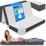 ELONEO Premium Visco Klappmatratze 160x200 cm, extra hoch 15 cm, G&auml;stematratze