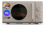 MEDION Retro Mikrowelle mit Grill - 20 Liter klein & kompakt - sandbeige - Beige