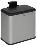 Kompostm&uuml;lltonne aus edelstahl 5l - 5 five simply smart - Schwarz