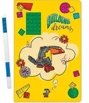LEGO - Notizbuch mit Stift &raquo;Building Dreams&laquo; - Gelb