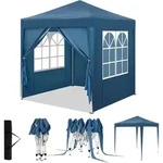 WOLTU Pavillon 2x2 m, mit 4 Seitenw&auml;nden, Partyzelt wasserabweisend UV-Schutz...