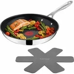 Tefal Jamie Oliver H8802S34, Rund, Allzweckpfanne, Schwarz, Edelstahl, Keramik, 250