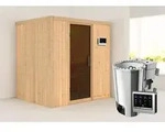 Karibu Sauna Innensauna Fanja Fronteinstieg Ofen 3,6 kW -Ofen externe Strg. easy