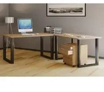 VCM VCM Holz Schreibtisch | Eckschreibtisch schlicht | 220x160 | L Form links...