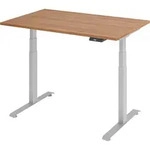b&uuml;m&ouml; Schreibtisch elektrisch Lite - Gestell: Silber, Gr&ouml;&szlig;e: 120 x 80 cm,