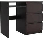Masseno Schreibtisch VALERIO 90x50x76 cm B&uuml;rotisch Computertisch, Wengefarben