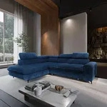 Masseno Ecksofa VELISS mit Schlaffunktion L-Form, Sofa mit Bettkasten,