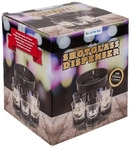 Schnaps Karussell Ausgie&szlig;hilfe mit 6 Gl&auml;sern - Dunkelgrau