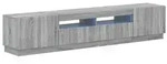 vidaXL 5-teiliges LED TV Schrank Sonoma-Grau Holzwerkstoff - Grau