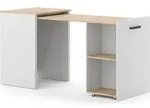 Esstisch Vicco Adam Greige/Artisan-Eiche 50.4 x 60 cm ausziehbar, Model 51785 -