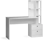 Esstisch Vicco Denton Wei&szlig; 136 x 55 cm mit 2 Schubladen, Model 43388 - Wei&szlig;