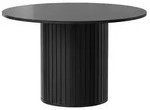 Esstisch Zama K&uuml;chentisch 120x120x75cm Farbe w&auml;hlbarschwarz - Schwarz