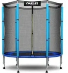 GARTENTRAMPOLIN 140 cm 4ft MIT OUTDOOR-NETZ NEOSPORT F&Uuml;R KINDER - Blau