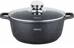 KINGHOFF Marmor Topf 28 cm KH-1597 6,5 L - Schwarz