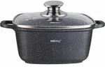 KINGHOFF Marmor Kocher 26cm KH-1604 5,5L - Schwarz