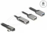 DeLOCK 64303, USB 3.2 Gen 1 (3.1 Gen 1) Type-C, USB 2.0 Type-A, USB 3.2 Gen 1 (3.1
