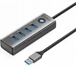 ORICO Aluminium USB-Hub 4-Port USB-A 3.0, 5 Gbps, , robustes Design,...