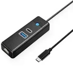 Orico PW3UR25-C3 3-Port-USB-Hub (1x USB-A 3.0, 1x USB-C 3.0, 1x RJ45 2,5G...
