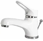 Waschtischarmatur Waschbecken Bad Armatur Wasserhahn weiss - Wei&szlig;