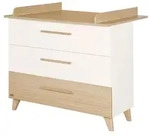 roba Wickelkommode Theo aus Holz inkl. abnehmbarem Wickelaufsatz - Wickeltisch...