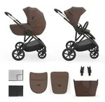 Kinderkraft PRIME 3 2-in-1 Kinderwagen Babywanne + Sportsitz, leicht, klappbar...