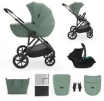 Kinderkraft PRIME 3 Kinderwagen 3-in-1 mit Babyschale MINK PRO 2, leicht faltbar