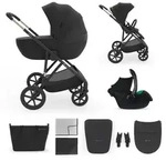 Kinderkraft PRIME 3 Kinderwagen 3-in-1 mit Babyschale MINK PRO 2, leicht faltbar