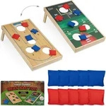 Relaxdays Cornhole Wurfspiel, 10 Bean Bags, Geschicklichkeitsspiel, HxBxT: 18 x...
