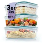 GOURMETmaxx Glas-Frischhaltedosen Klick-it 6-tlg. 1600ml transparent ** -...