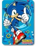 Sonic Fleecedecke Kuscheldecke f&uuml;r Kinder 140 x 100 cm - Blau
