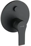 Kludi Zenta SL UP-Wannen-/Brause-EHM Push-Set m. Funktionseinheit Schwarz, 1 Stk. -