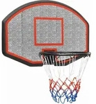 vidaXL Basketballkorb Schwarz 71x45x2 cm Polyethylen - Schwarz