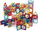 Olvy Magnetische Bausteine 100 Teile &ndash; Magnetische Murmelbahn &