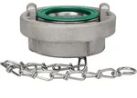 Riegler Storz-Blindkupplung, Kette, ES V4A, Storz-Gr&ouml;&szlig;e 65, KA 81 mm