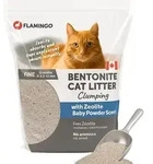 Flamingo Katzenstreu - katzenstreu klumpstreu - Babypuder-Duft - 12L (12KG) f&uuml;r