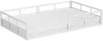 Bodenbett aus Metall Vitalispa Minno Wei&szlig; 120x200 mit Matratze, Model 57758 -...
