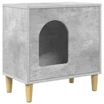 vidaXL Katzenhaus Beton 51 x 30 x 52 cm Holzwerkstoff - Grau
